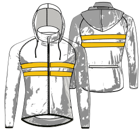Patron ropa, Fashion sewing pattern, molde confeccion, patronesymoldes.com Rompeviento ciclista 9257 DAMA Camperas
